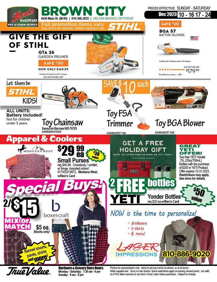 Ben's Supercenter | Ad Specials